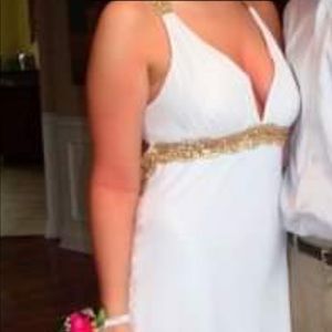White prom dress